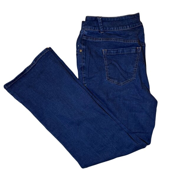 Lane Bryant Slim Boot Genius Fit Dark Wash Jeans Women's Size 18 Average - Picture 2 of 4